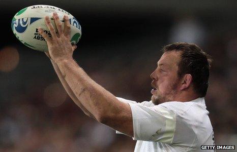 England hooker Steve Thompson