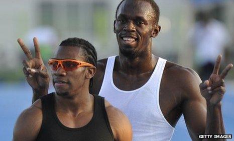 Usain Bolt and Yohan Blake