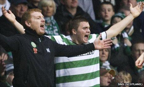 Neil Lennon and James Forrest