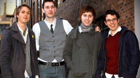 The Inbetweeners: Joe Thomas, Blake Harrison, James Buckley and Simon Bird