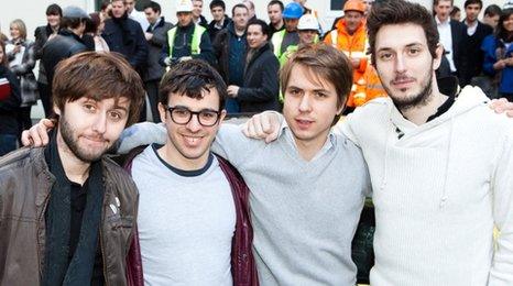 The Inbetweeners: James Buckley, Simon Bird, Joe Thomas and Blake Harrison