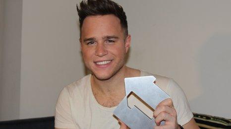 Olly Murs with award