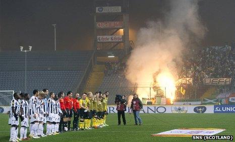 Celtic fans have come in for criticism for their behaviour in Italy