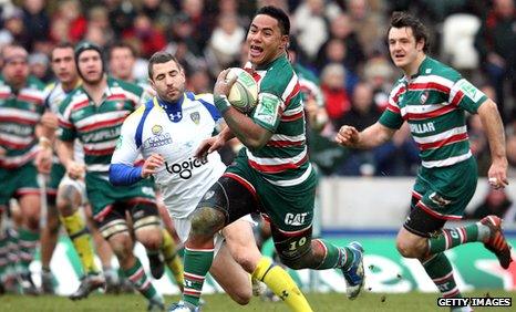 Manu Tuilagi's try helped Leicester secure a vital win