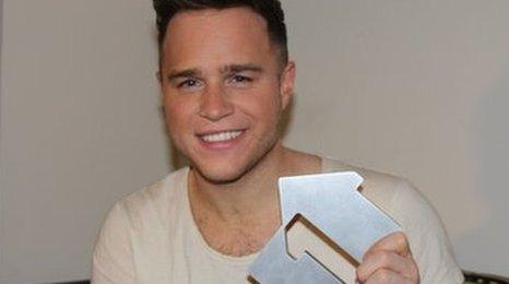 Olly Murs with award