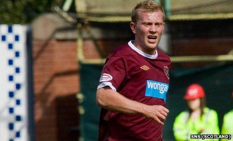 Hearts winger Andrew Driver