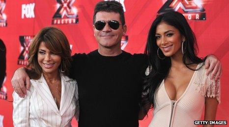 Paula Abdul, Simon Cowell and Nicole Scherzinger