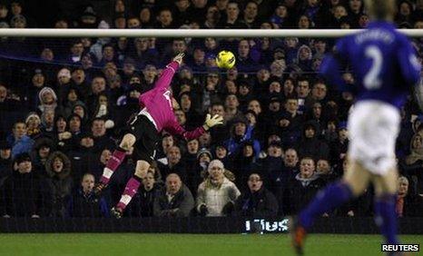 Adam Bogdan concedes from Tim Howard