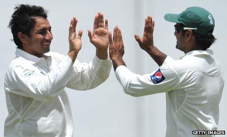 Saeed Ajmal and Mohammad Hafeez