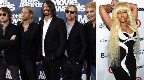 Foo Fighters and Nicki Minaj