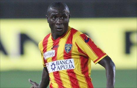 Rodney Strasser in action for Lecce