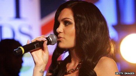 Jessie J performing on stage