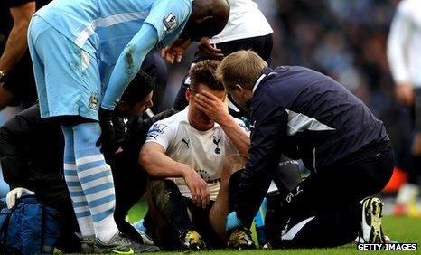 Mario Balotelli and Scott Parker