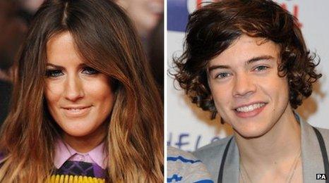 Caroline Flack and Harry Styles