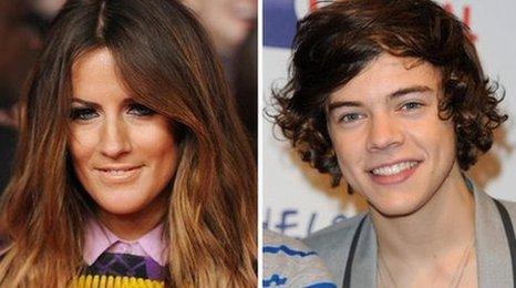 Caroline Flack and Harry Styles