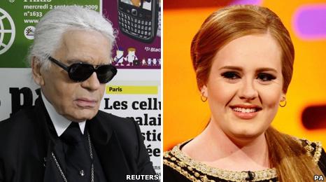 Karl Lagerfeld and Adele