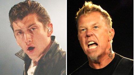 Alex Turner and James Hetfield