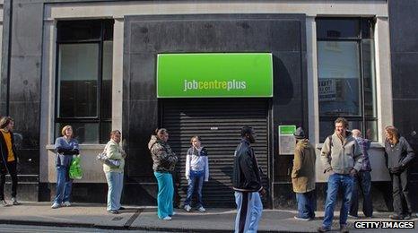 Job Centre Plus queue