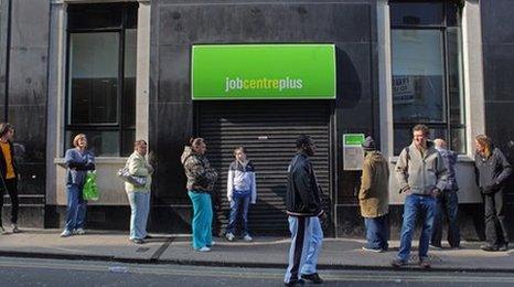 Job Centre Plus queue