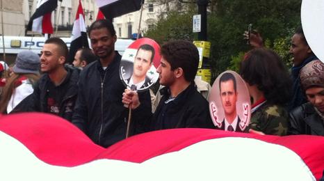 Pro-Assad rally in London
