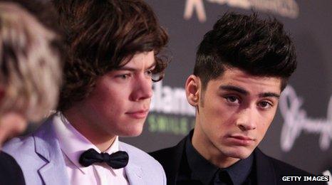 One Direction's Harry and Zayn