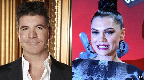 Simon Cowell and Jessie J