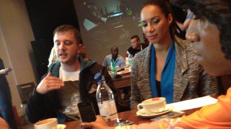 Plan B (left) and Leona Lewis (right)