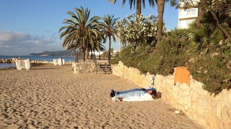 Rough sleepers in Ibiza