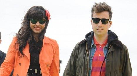 Jameela Jamil and Nick Grimshaw