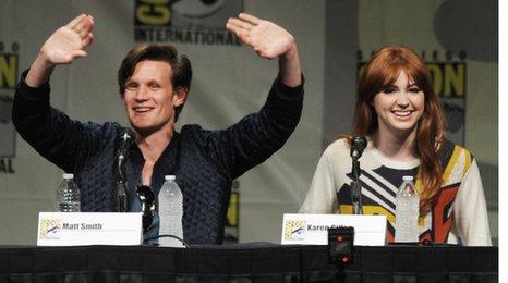 Matt Smith and Karen Gillan