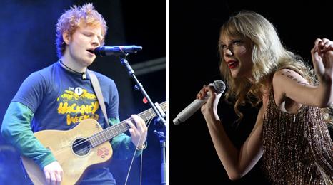 Ed Sheeran and Taylor Swift