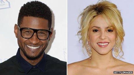 Usher and Shakira