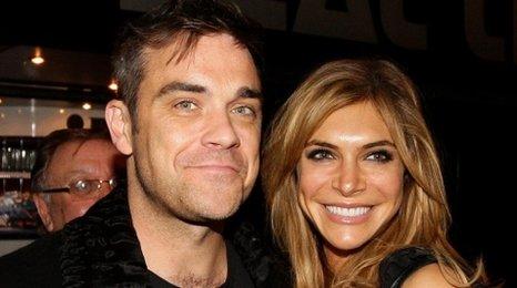 Robbie Williams and Ayda Field