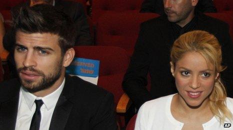 Gerard Pique and Shakira