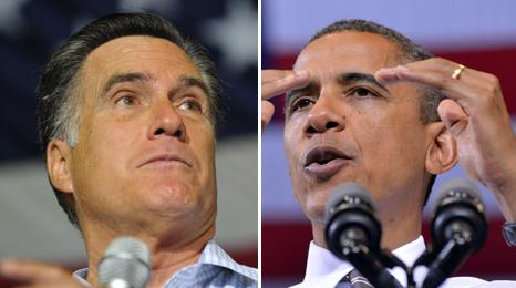 Mitt Romney and Barack Obama