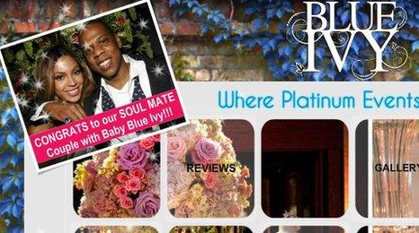 Blue Ivy Events Website