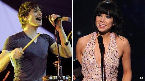 Gotye and Carly Rae Jepsen