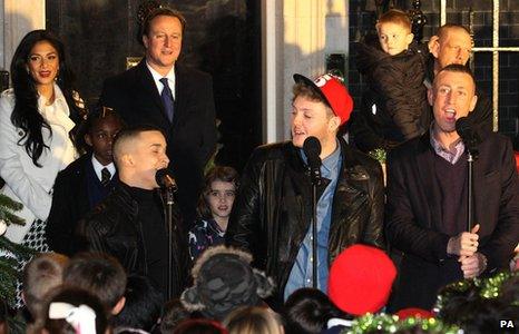 The X Factor finalists at Number 10