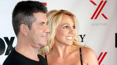 Simon Cowell and Britney Spears