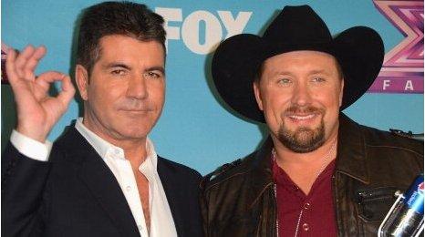 Simon Cowell and Tate Stevens