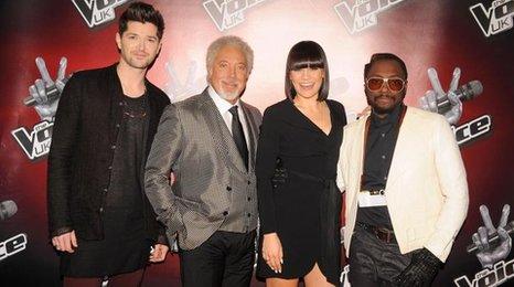 Danny O'Donoghue, Sir Tom Jones, Jessie J, will.i.am