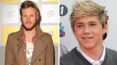 Dougie Poynter and Niall Horan