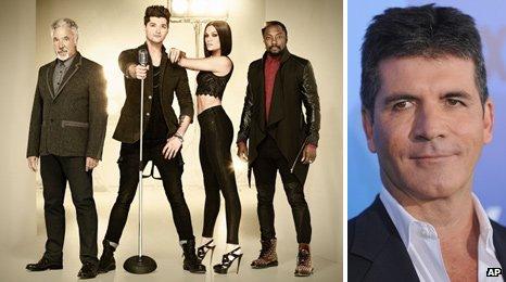 Tom Jones, Danny O'Donoghue, Jessie J, will.i.am and Simon Cowell