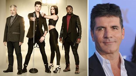 Tom Jones, Danny O'Donoghue, Jessie J, will.i.am and Simon Cowell