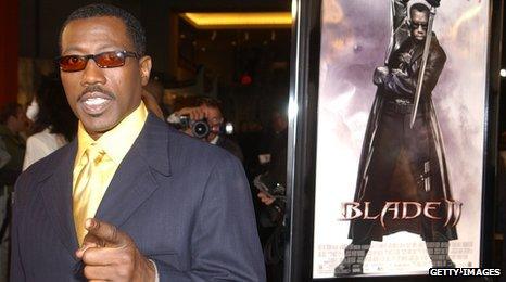Wesley Snipes at the premiere of Blade 2