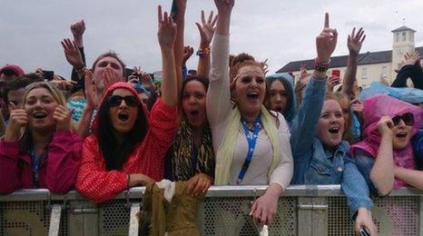 Crowd on third day at Big Weekend