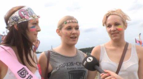 Festival goers