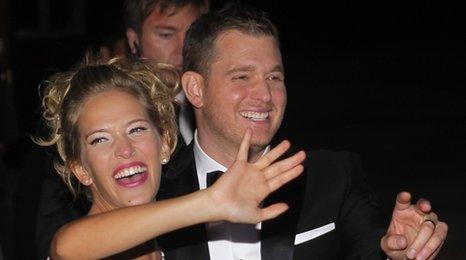 Michael Buble and Luisana Lopilato