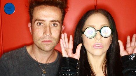 Nick Grimshaw and Lady Gaga