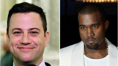 Jimmy Kimmel and Kanye West